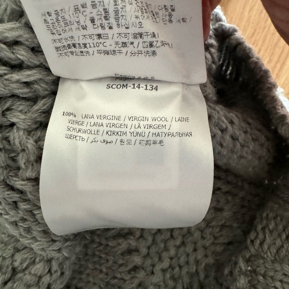 Gray Moncler Cable Knit Sweater - Size Small - Picture 7 of 11